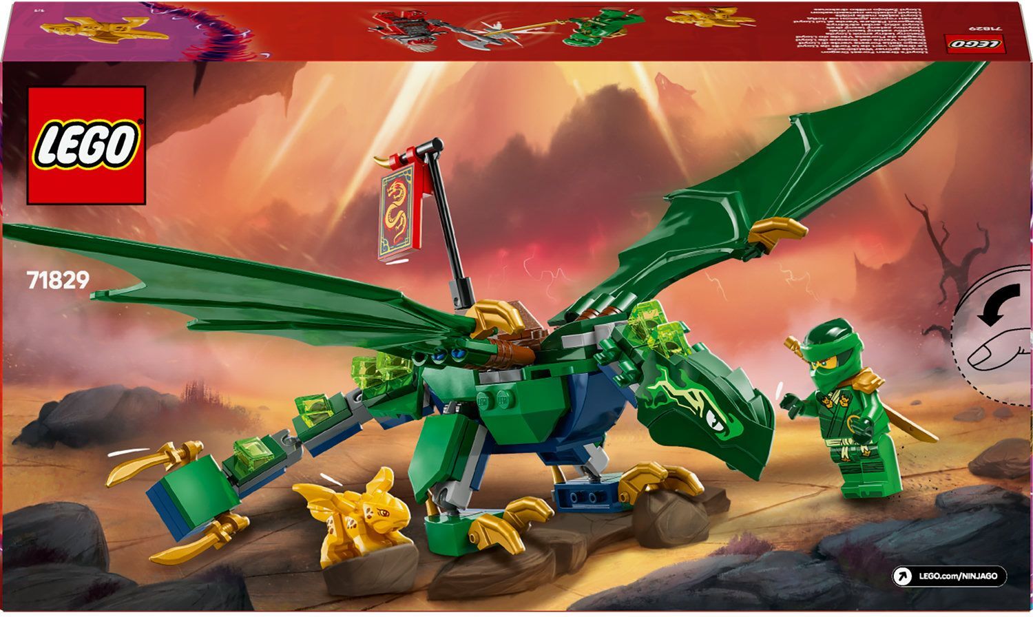 LEGO 71829 Ninjago Зеленый лесной дракон Ллойда фото 13