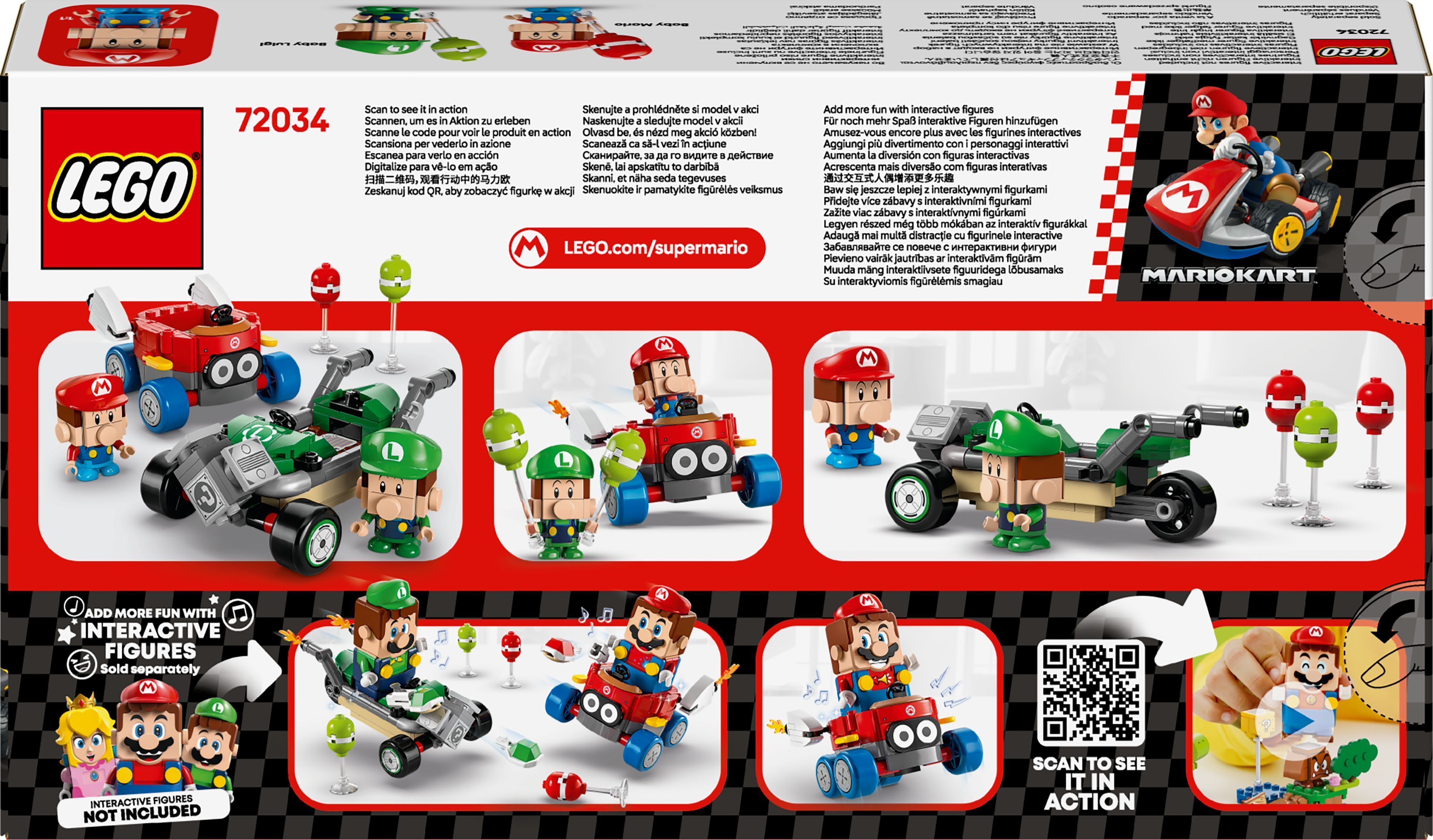 LEGO 72034 Super Mario Mario Kart – Baby Mario vs. Baby Luigi фото 10