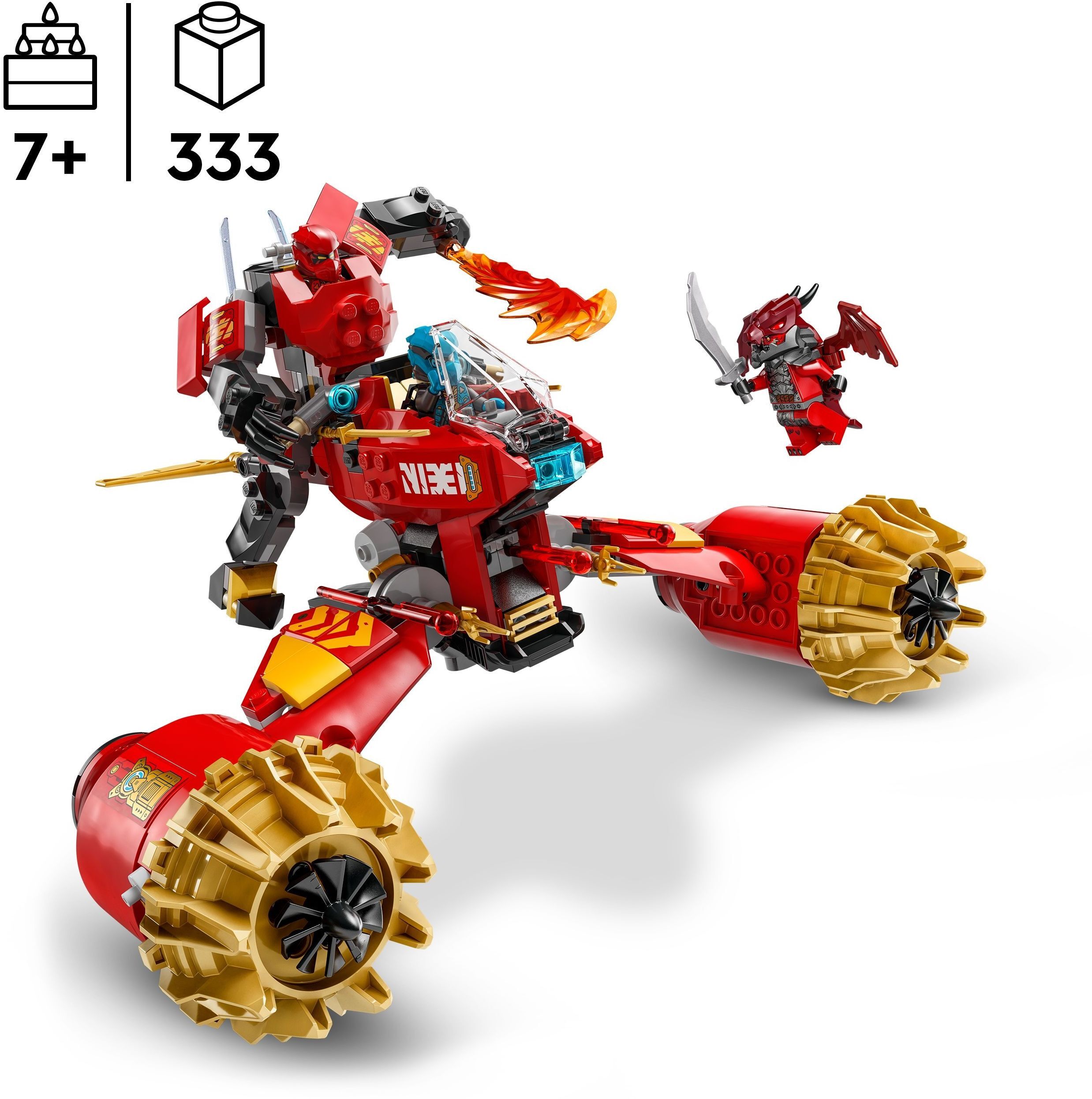 LEGO 71830 Ninjago Штормовий робот-вершник Кая фото 2