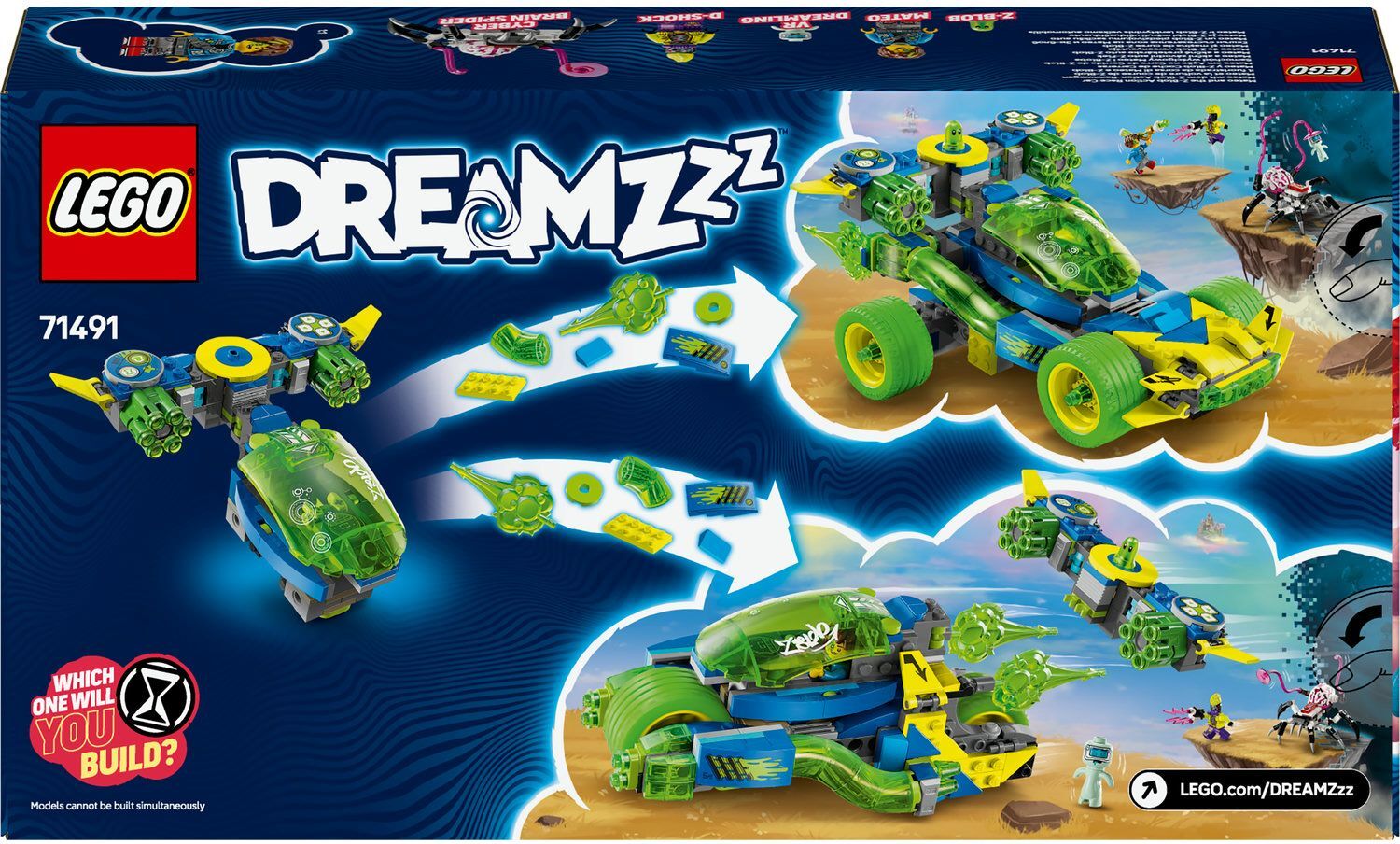LEGO 71491 DREAMZzz Матео и автомобиль для гонок Z-Blob фото