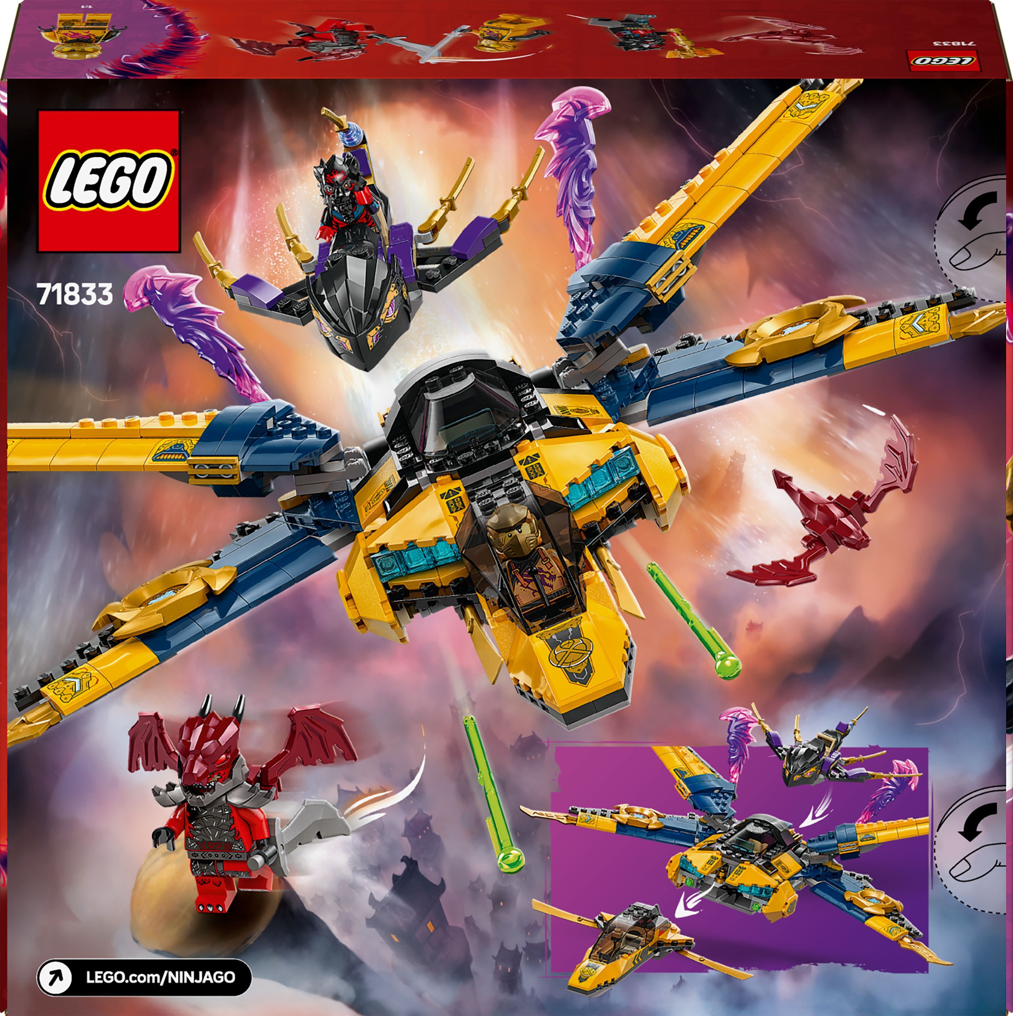 LEGO 71833 Ninjago Суперштормовой реактивный самолет Рас и Арин фото 10