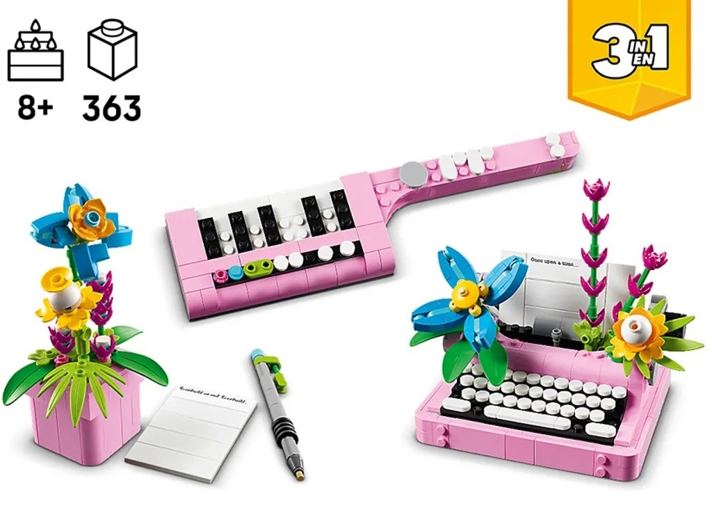 LEGO 31169 Creator Друкарська машинка з квітами фото