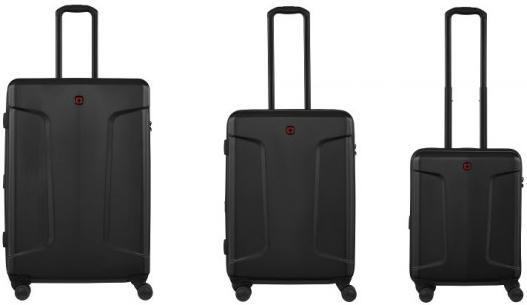 Набор чемоданов Wenger, Legacy 3 в 1, (S,M,L), пластик, 4 колеса, черный фото 2
