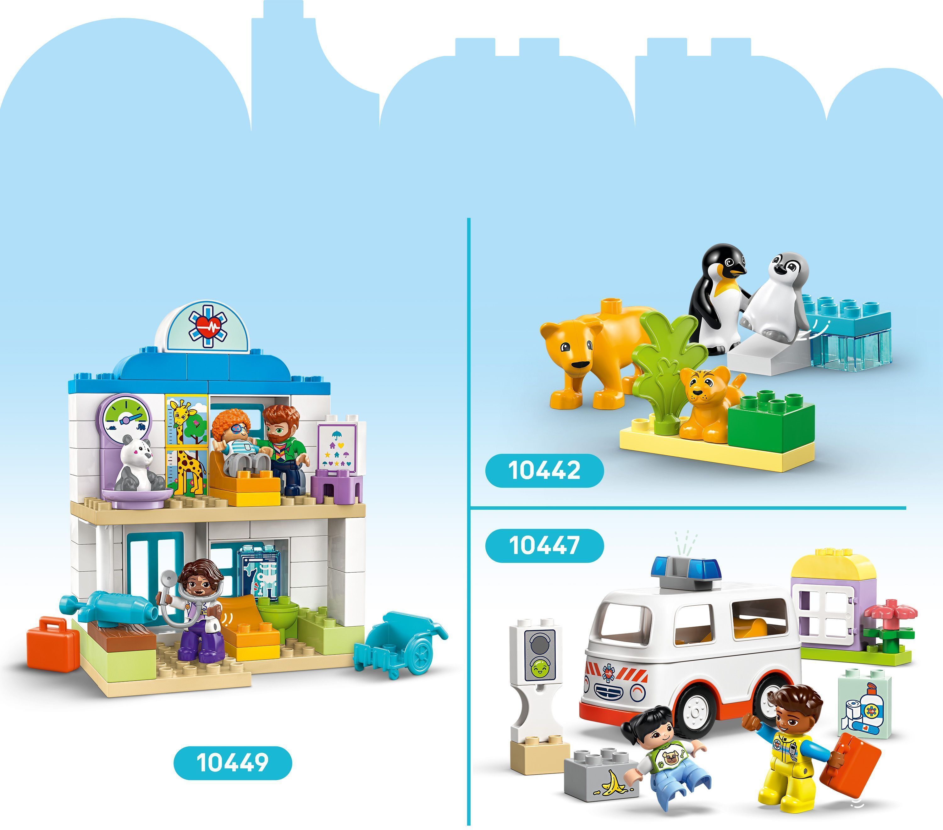 LEGO 10446 DUPLO Town Семейства диких животных 3-в-1 фото 16