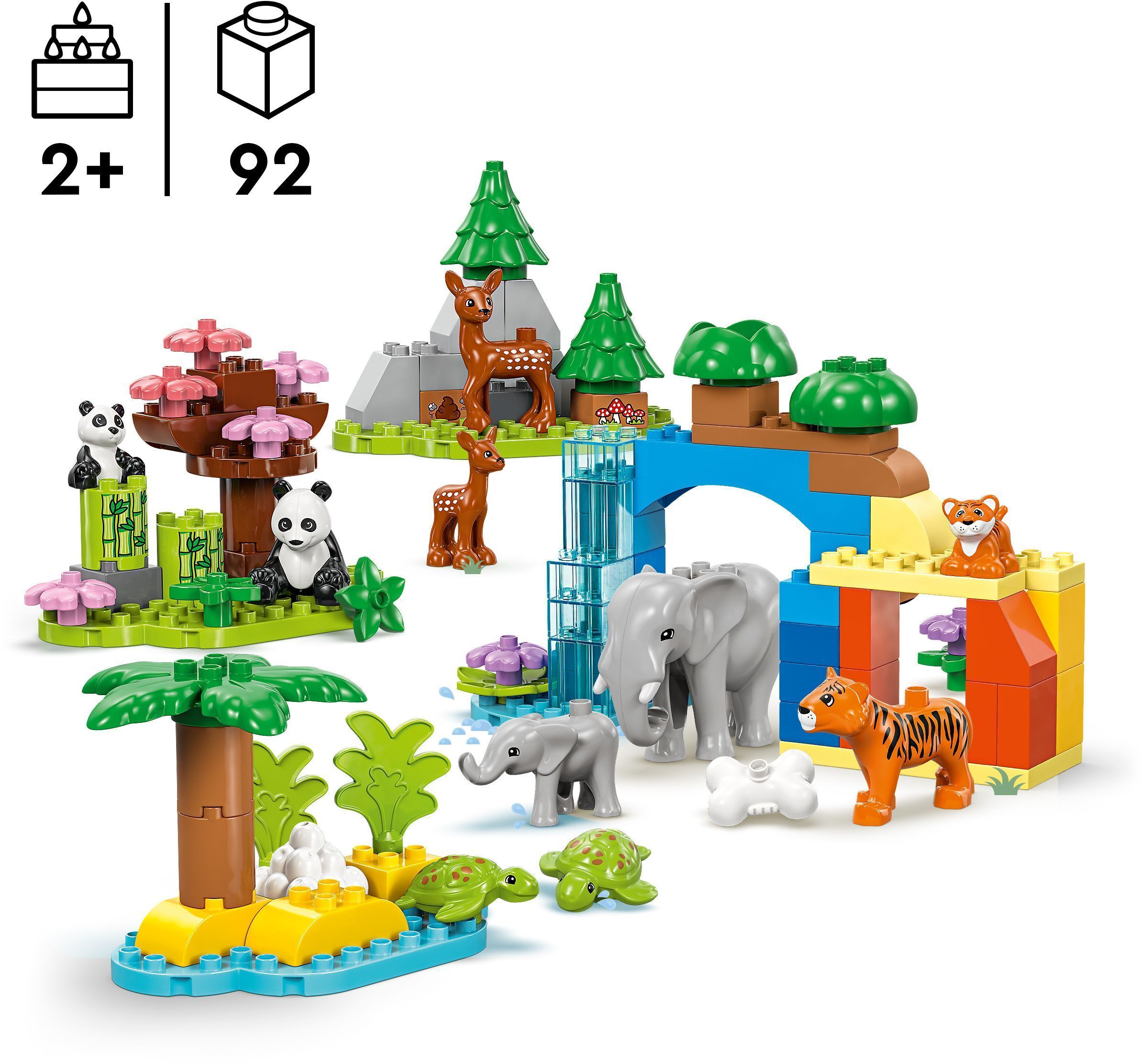 LEGO 10446 DUPLO Town Семейства диких животных 3-в-1 фото 2