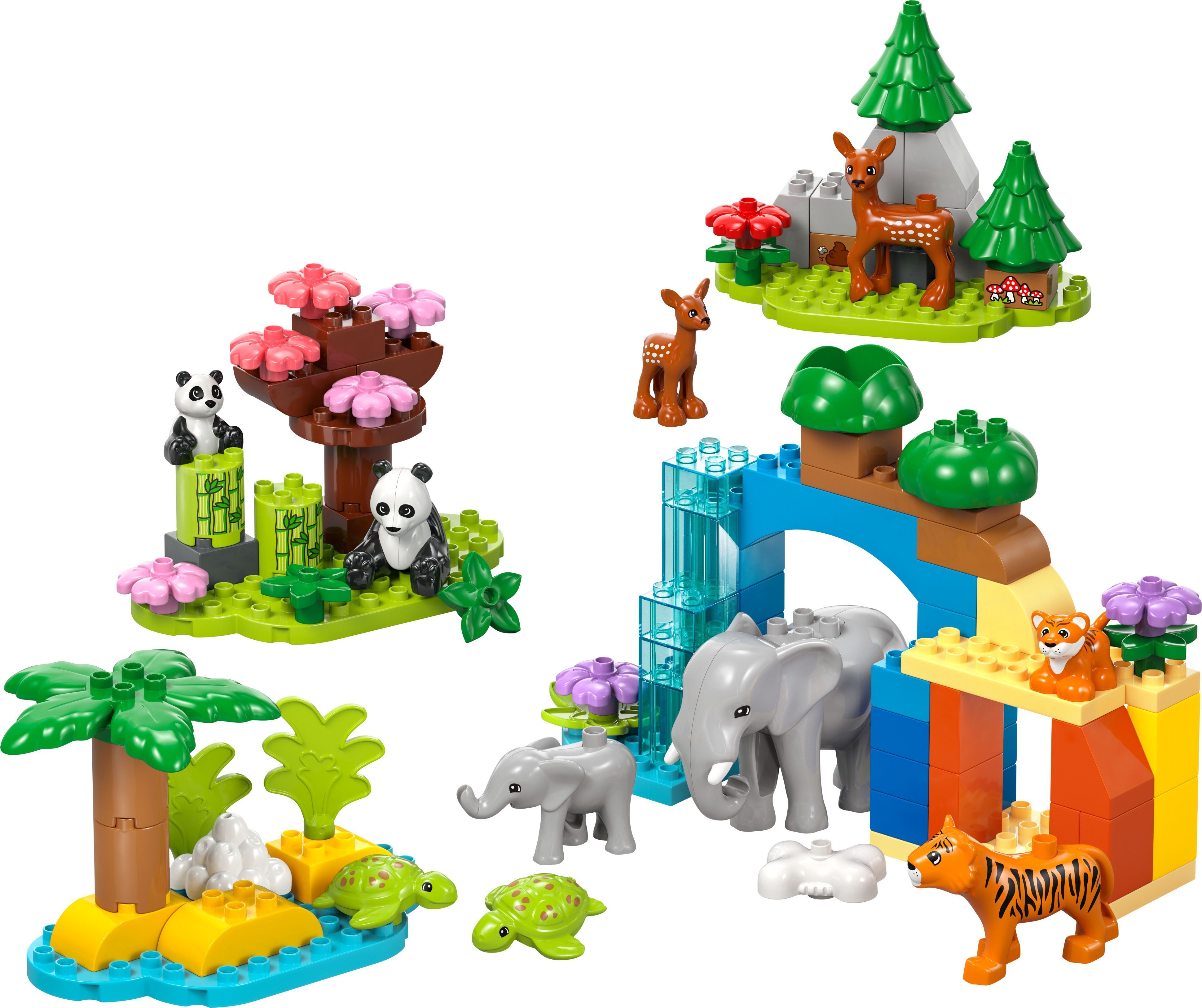 LEGO 10446 DUPLO Town Семейства диких животных 3-в-1 фото 3