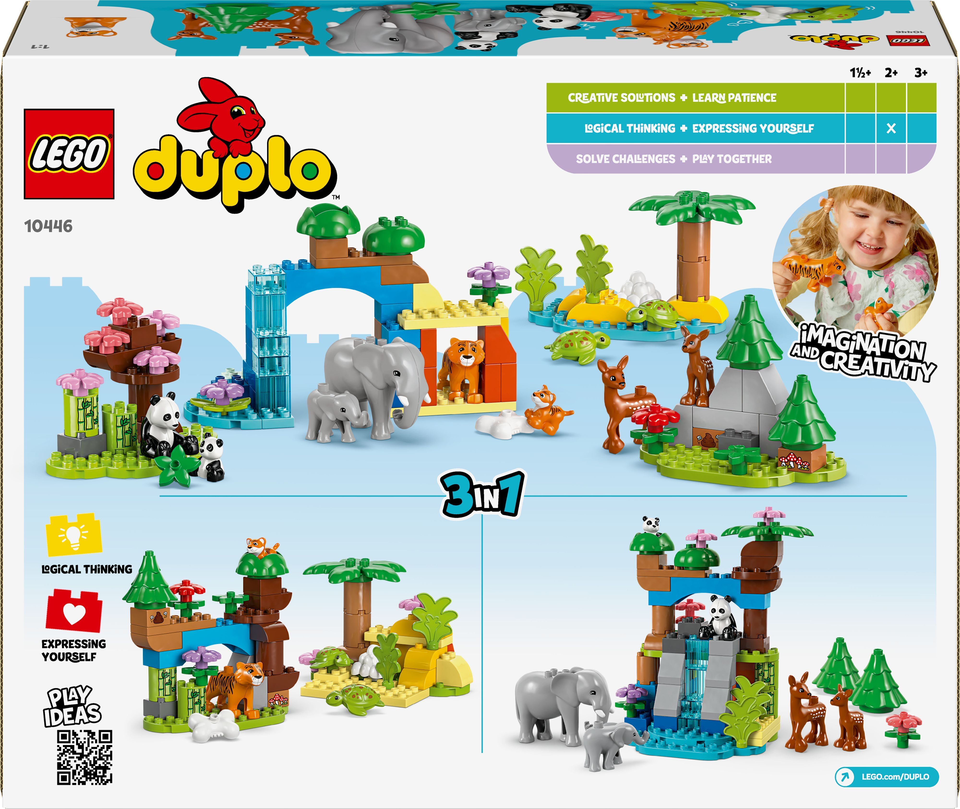 LEGO 10446 DUPLO Town Семейства диких животных 3-в-1 фото 22