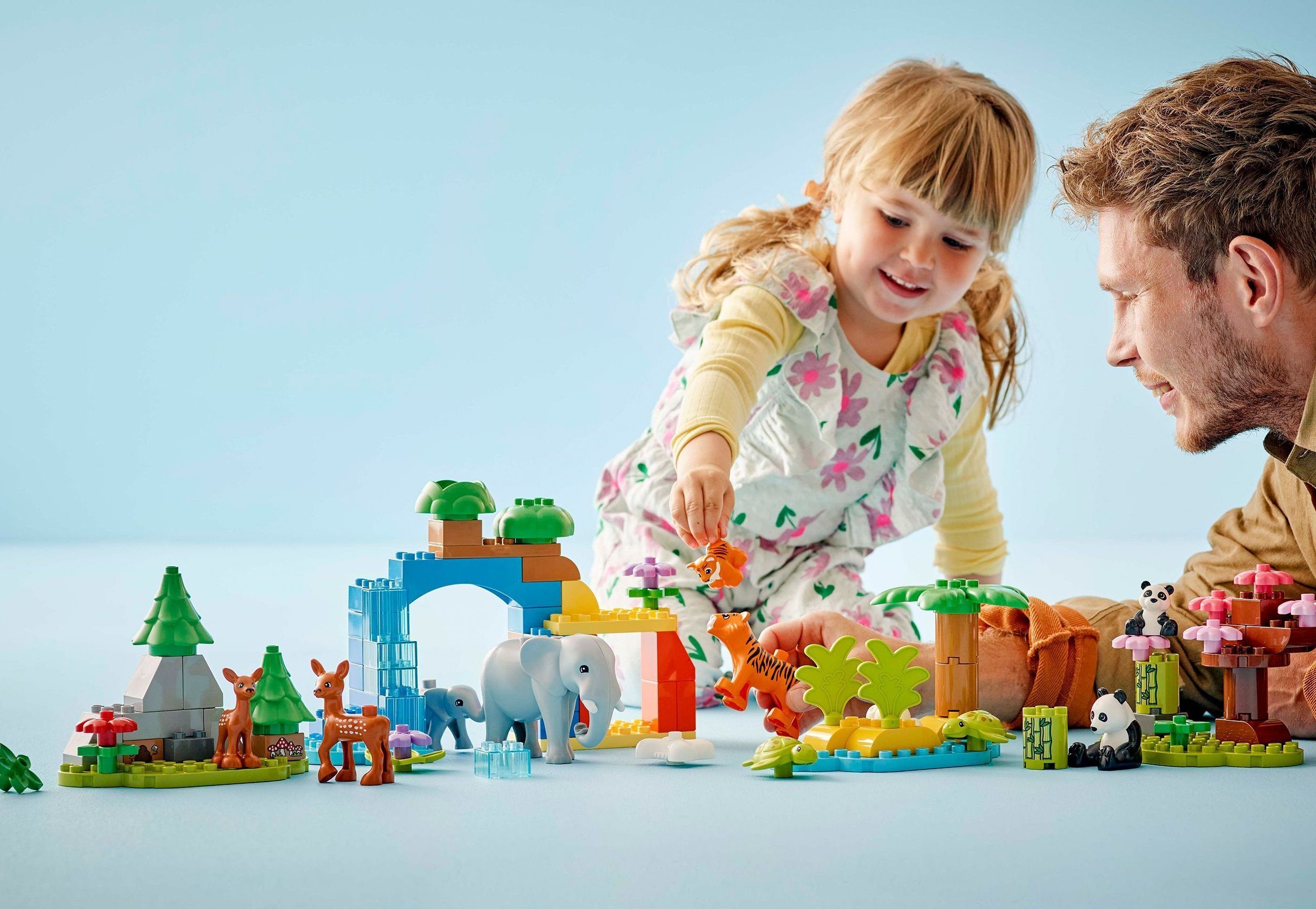 LEGO 10446 DUPLO Town Семейства диких животных 3-в-1 фото 17