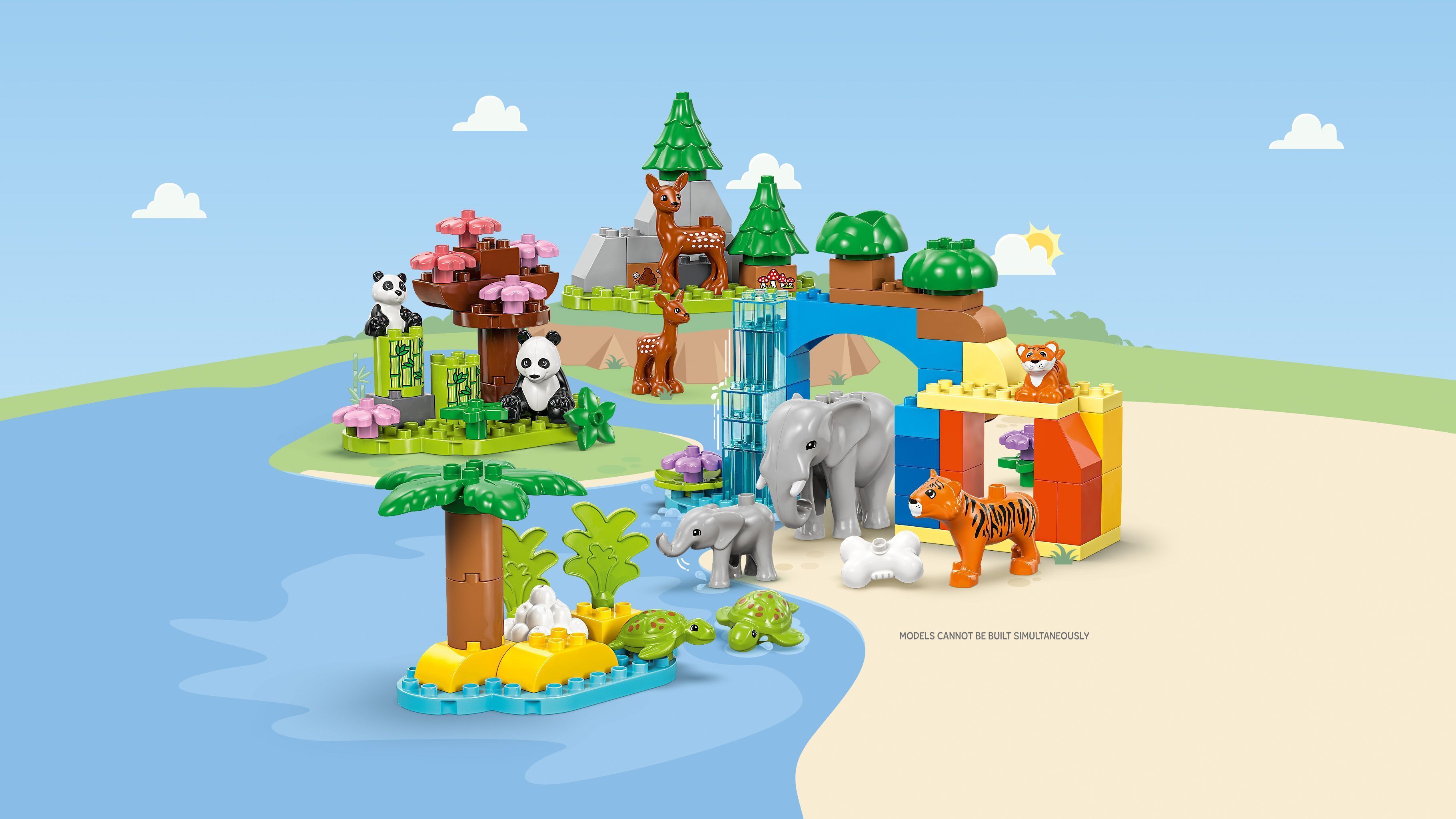 LEGO 10446 DUPLO Town Семейства диких животных 3-в-1 фото 21