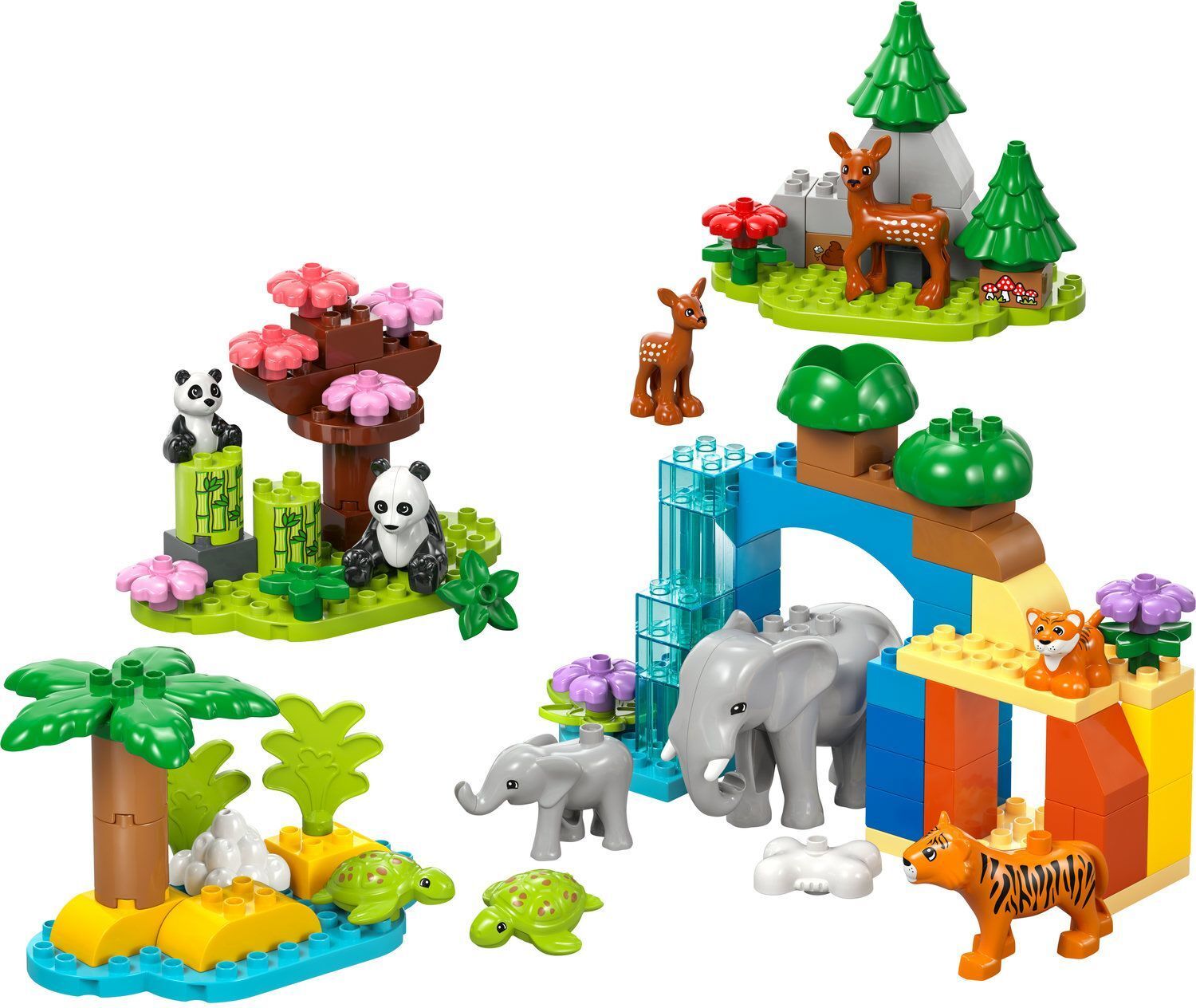 LEGO 10446 DUPLO Town Семейства диких животных 3-в-1 фото 3