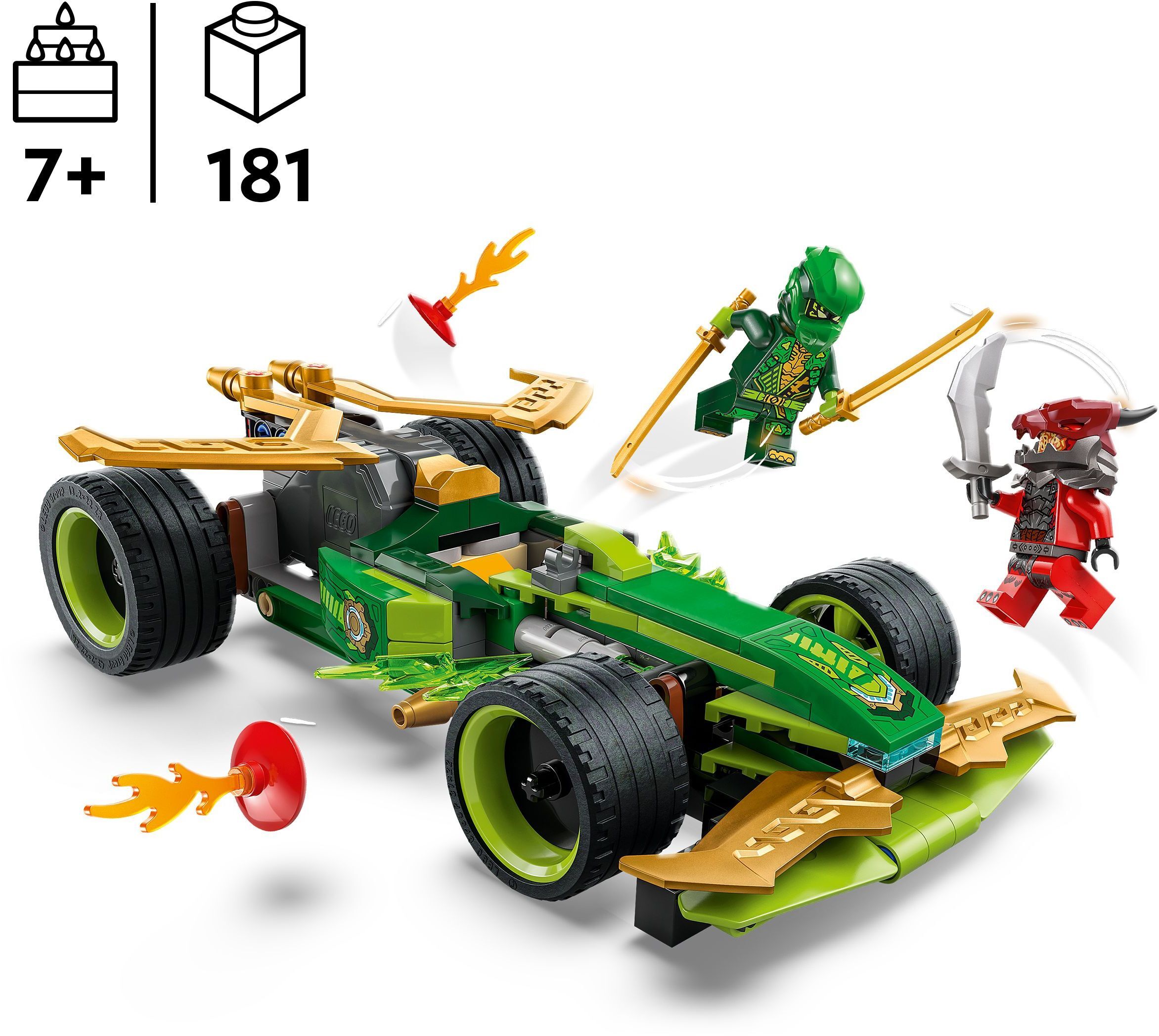 LEGO 71828 Ninjago Автомобиль для перегонов Лойда с инерционным двигателем фото 2