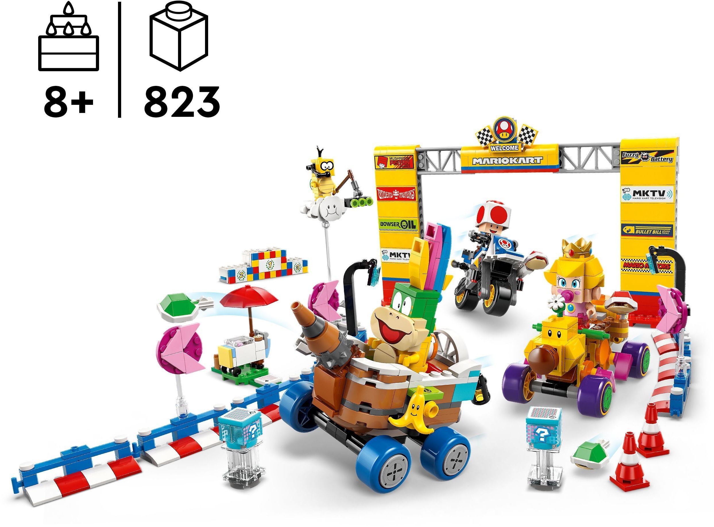 LEGO 72036 Super Mario Mario Kart – Baby Peach & Grand Prix. Набор фото 2