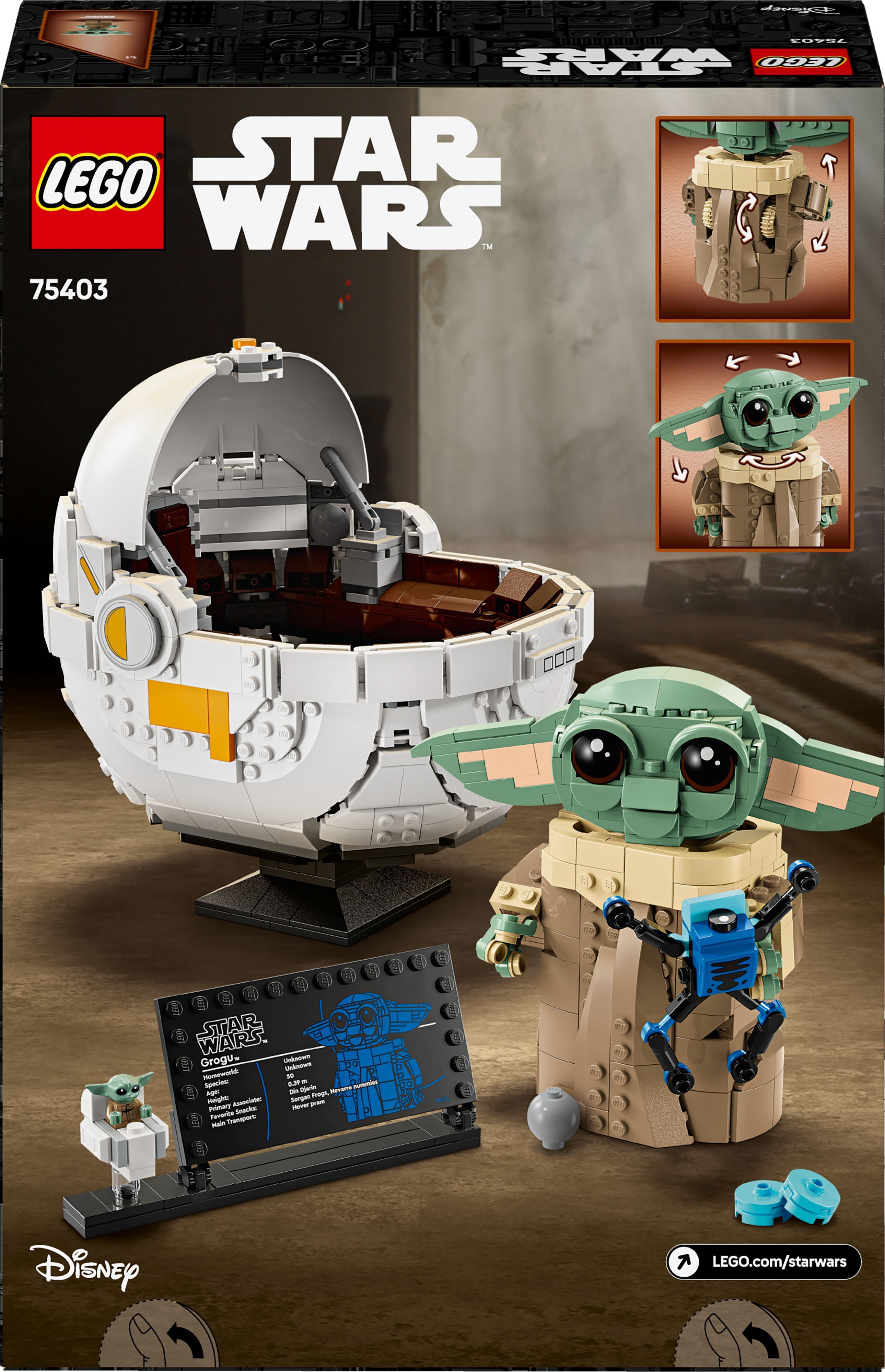 LEGO 75403 Star Wars Грогу в воздушной люльке фото 10