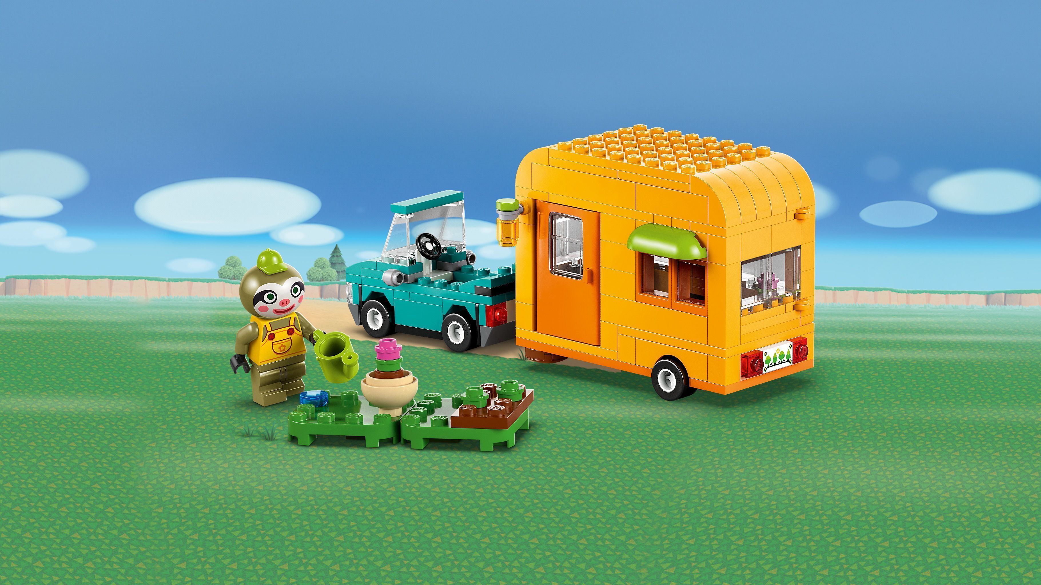 LEGO 77054 Animal Crossing Садовый магазин и караван, который пренадлежит Leif фото 9