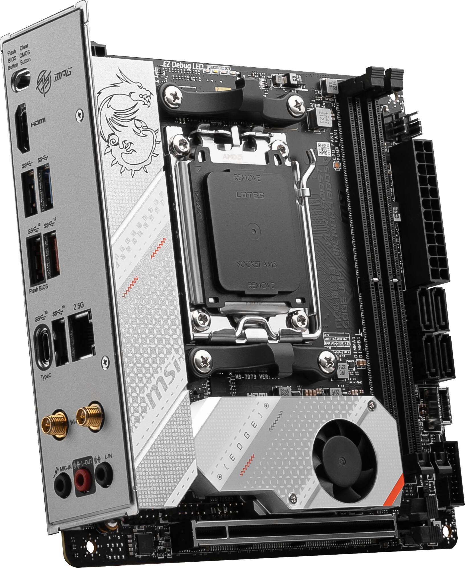 Материнcька плата MSI MPG B650I EDGE WIFI (911-7D73-008)фото