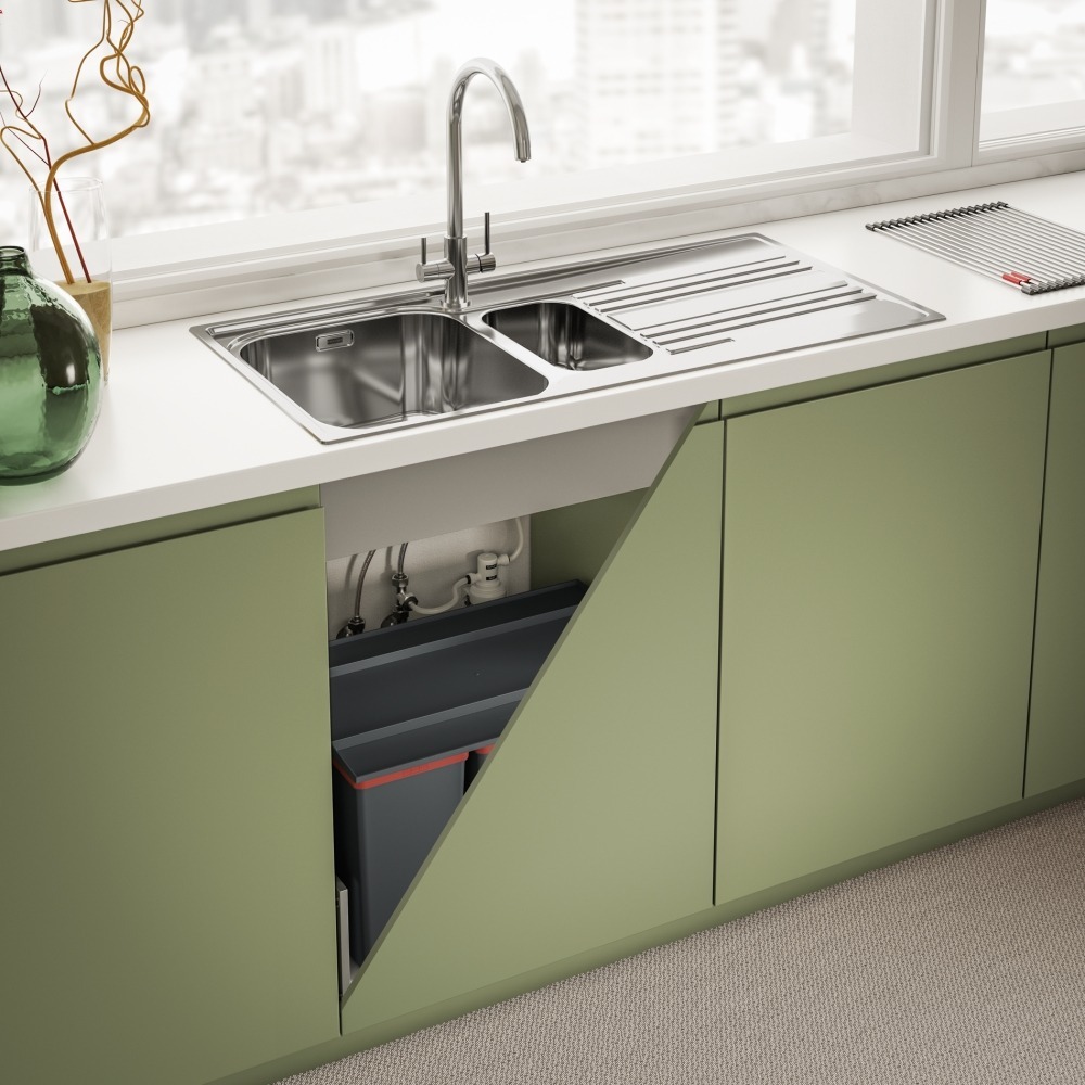 Змішувач для кухні Franke Lina Clear Water, 272 мм, 1+1фільтр, хром (160.0702.660)фото