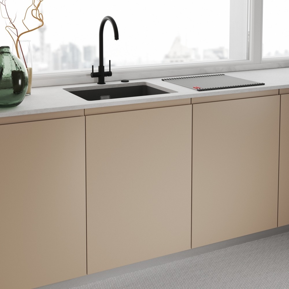 Смеситель для кухни Franke Lina Clear Water, 272 мм, 1+1фильтр, хром-черный (120.0703.746) фото