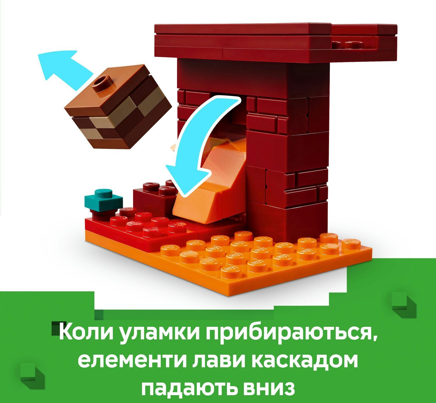 LEGO 21266 Minecraft Битва с лавой в Незере фото