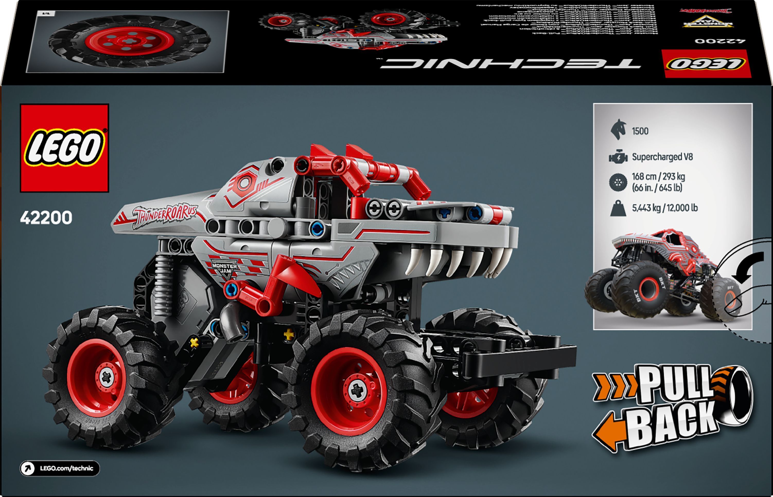 LEGO 42200 Technic Monster Jam ThunderROARus з інерційним двигуномфото10