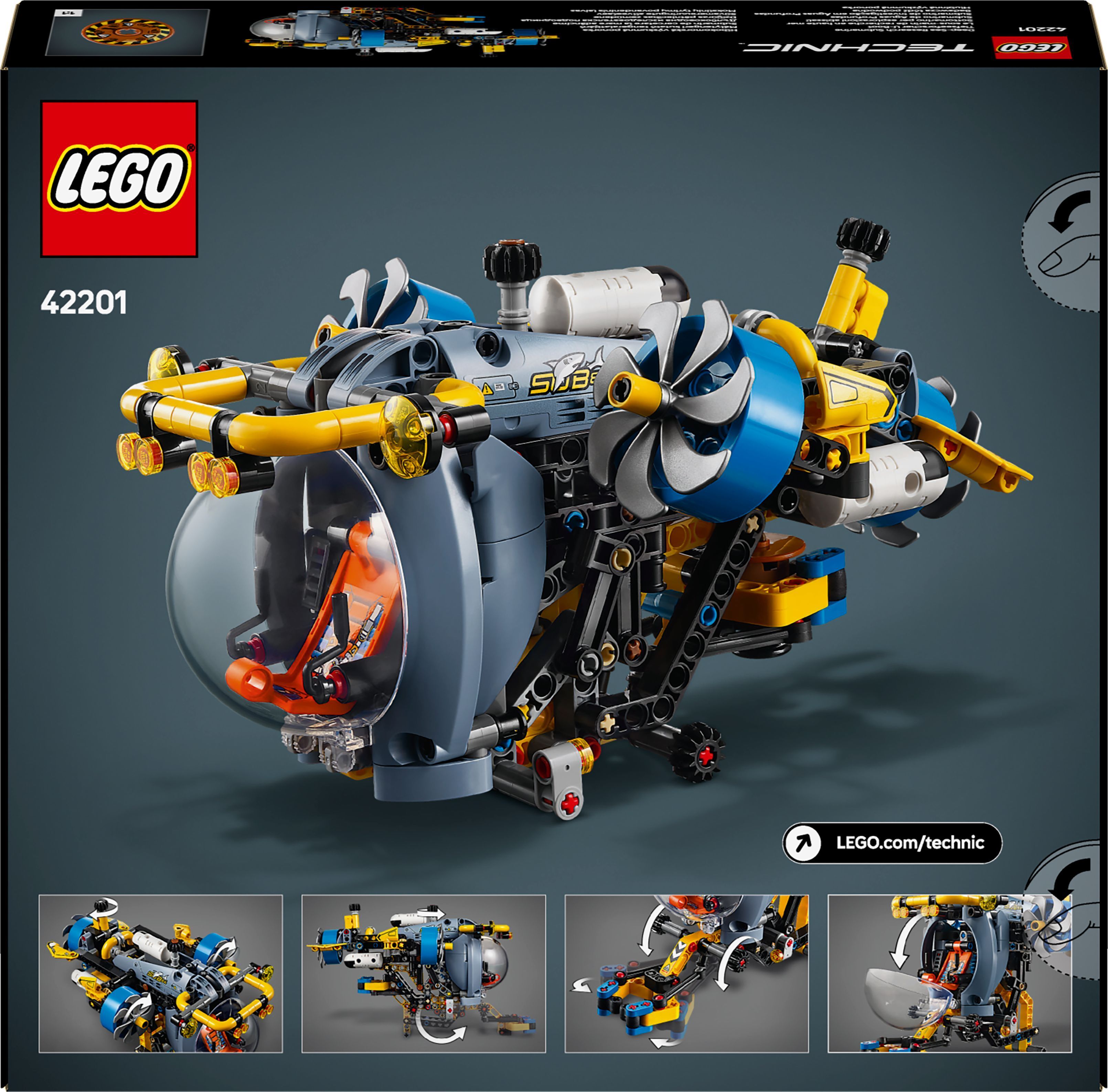 LEGO 42201 Technic Глубоководная исследовательская подводная лодка фото 9