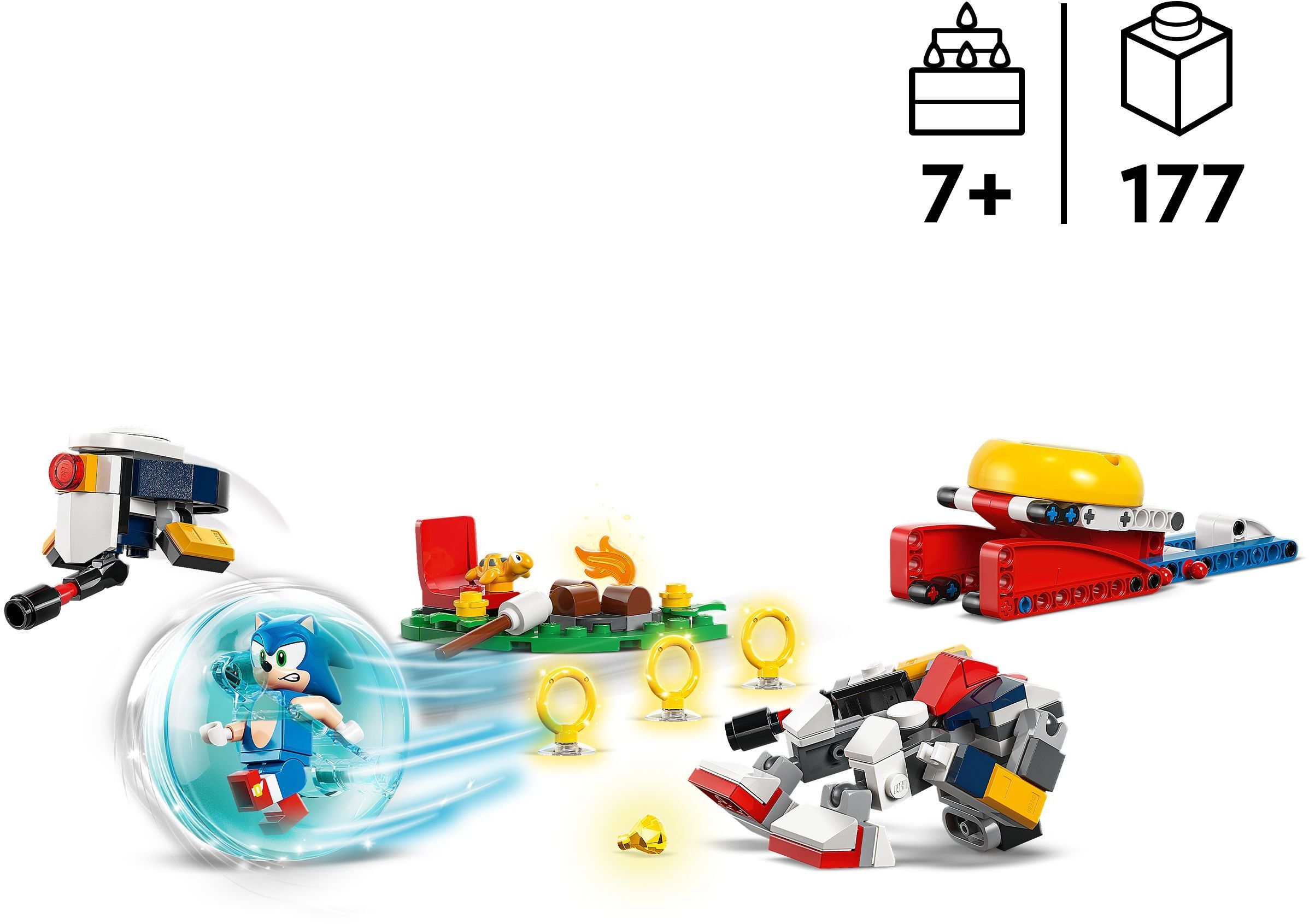 LEGO 77001 Sonic Зіткнення Соніка біля багаттяфото2