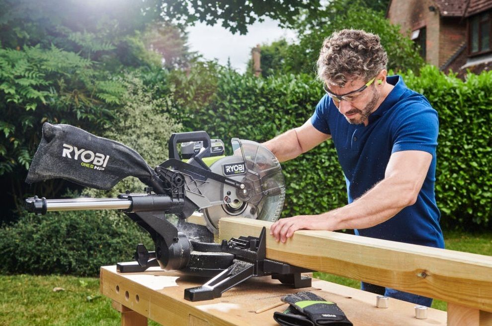 Пила торцювальна Ryobi RMS18254X-0, 18В ONE+ НР (без АКБ и ЗП), (5133005736)фото