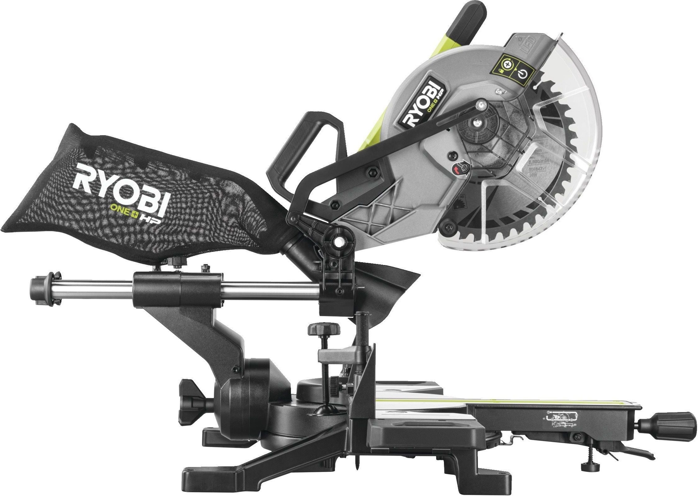 Пила торцювальна Ryobi RMS18254X-0, 18В ONE+ НР (без АКБ и ЗП), (5133005736)фото