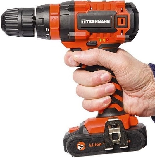 Шурупокрут-дриль акумуляторний Tekhmann TCD-18 Li 2.0 18В 2х2А·г (851219)фото
