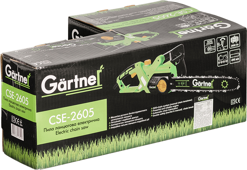Пила цепная сетевая Gartner CSE-2605 2600Вт 40см (846803) фото 
