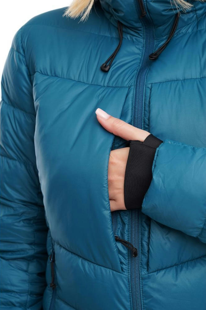 Пуховик женский Turbat Petros Lite Wmn S бирюзовый фото 