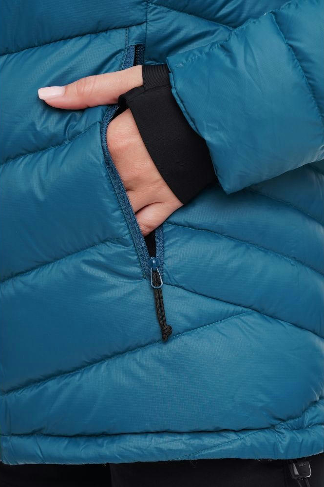 Пуховик женский Turbat Petros Lite Wmn S бирюзовый фото 