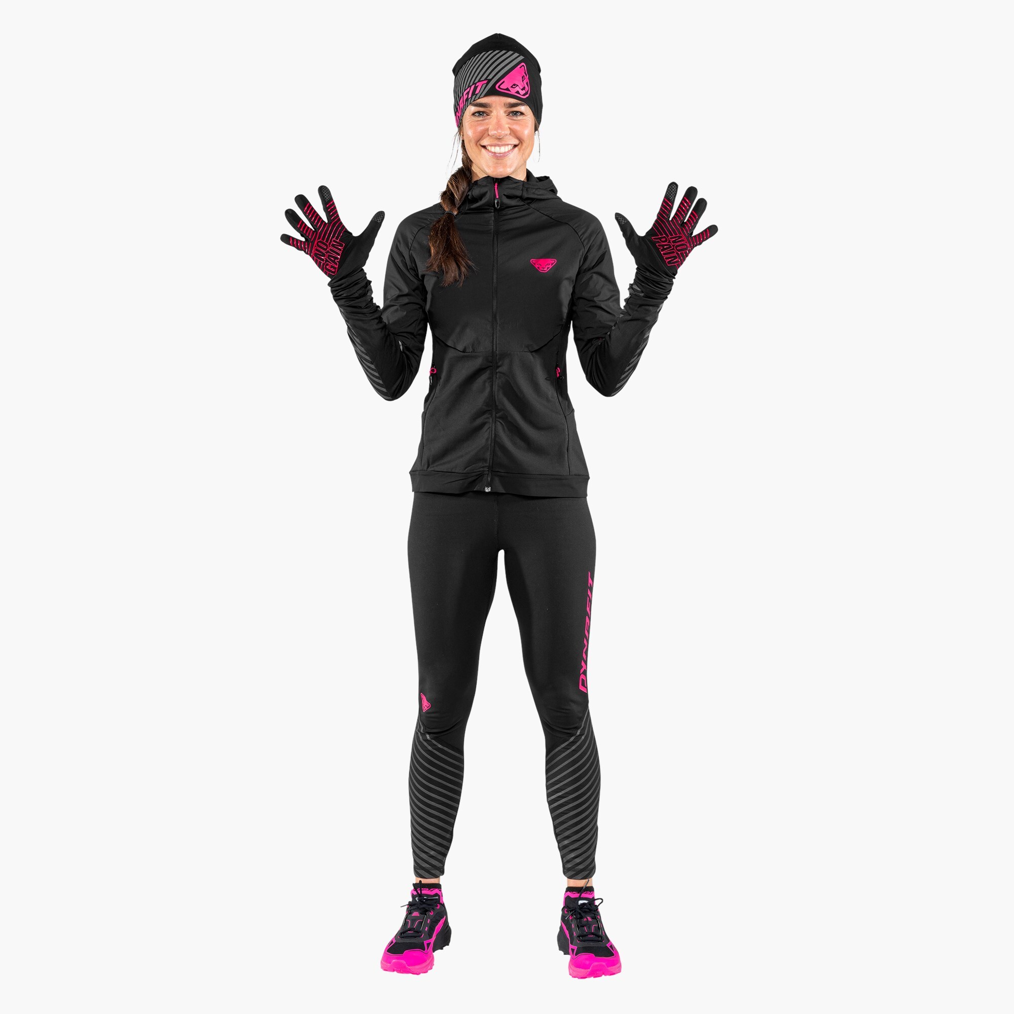 Рукавиці Dynafit Alpine Reflective Gloves 71624 0912 XS чорні/рожеві фото2