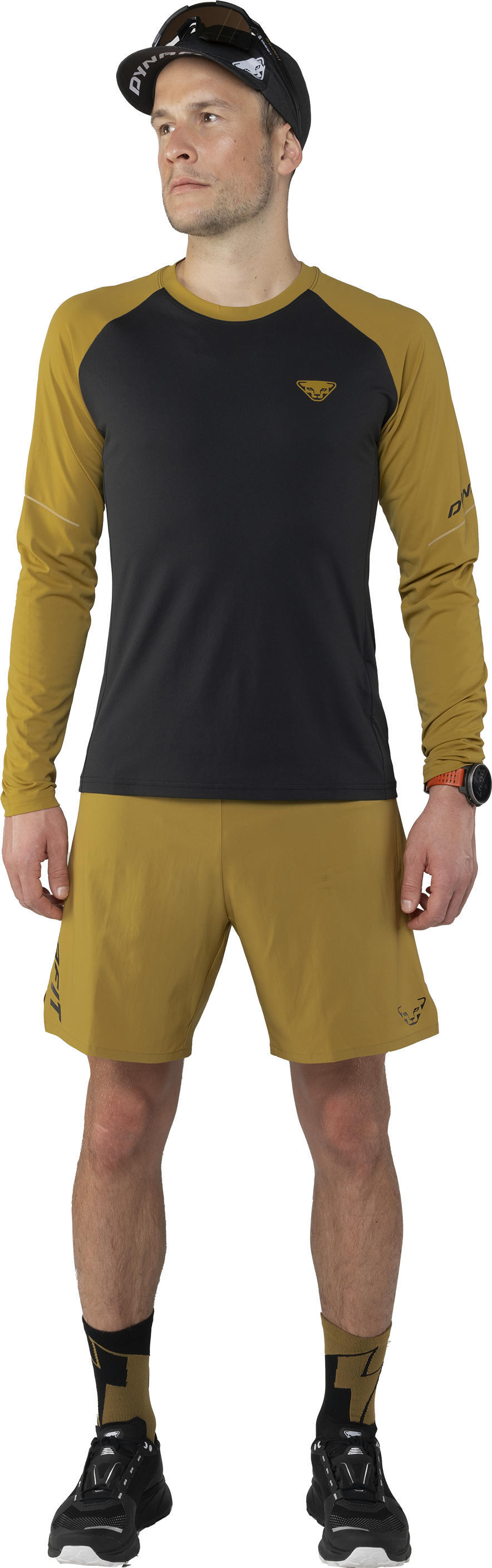 Футболка мужская Dynafit Alpine Pro M S/S Tee 71156 0914 46/S черная/желтая фото 2