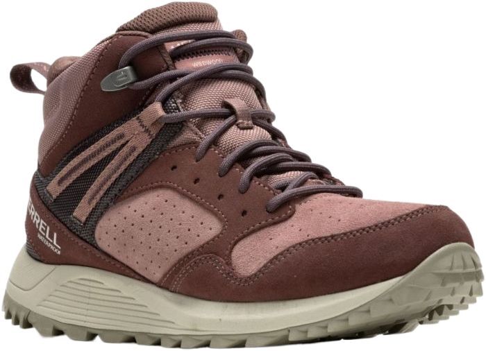 Черевики жіночі Merrell Wildwood Mid Ltr Wp 37 бордові/коричневіфото3