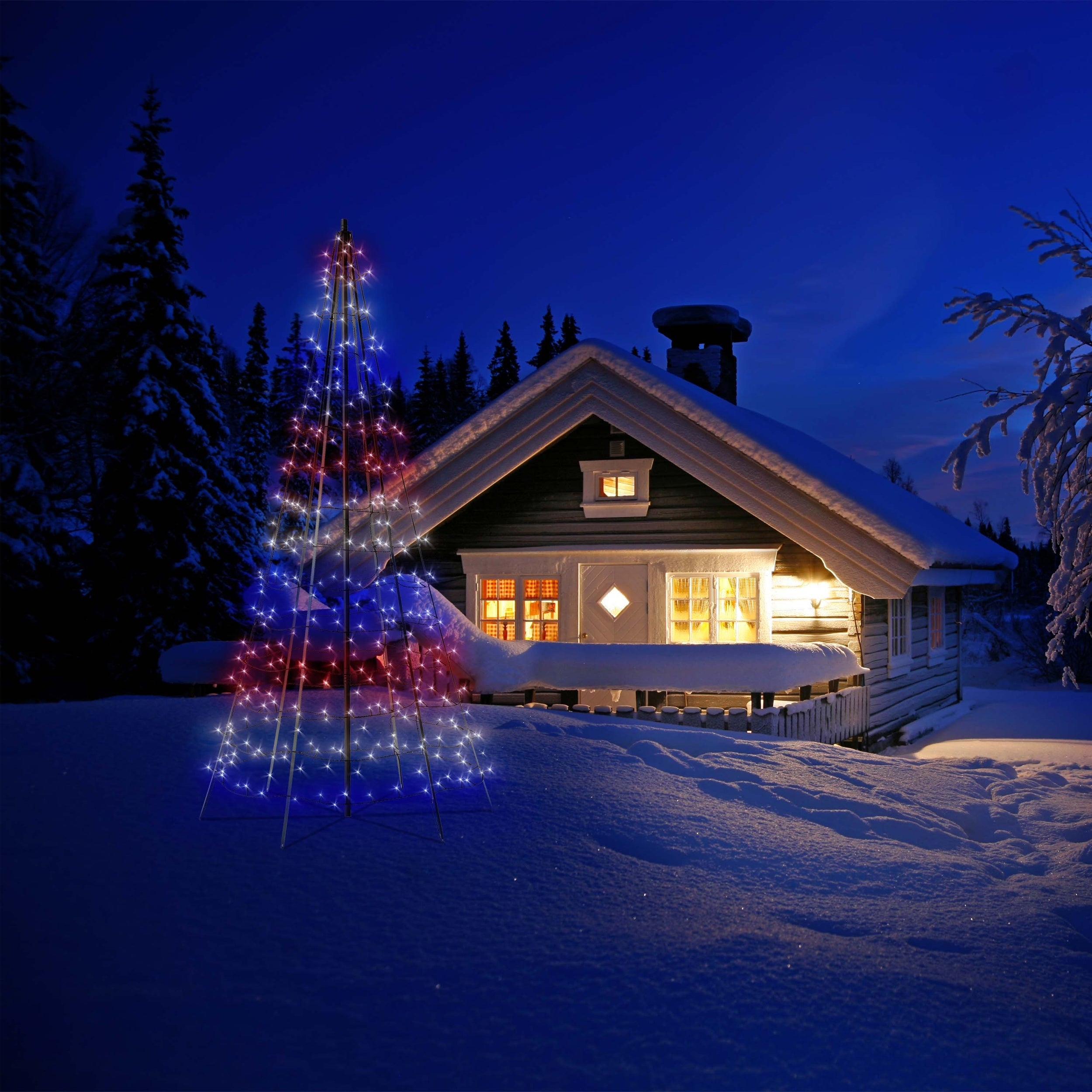 Smart LED Гирлянда Twinkly tree TWP750SPP-BEU Gen II, IP44, высота 4м, кабель черный (TWP750SPP-BEU) повреждена упаковка фото7