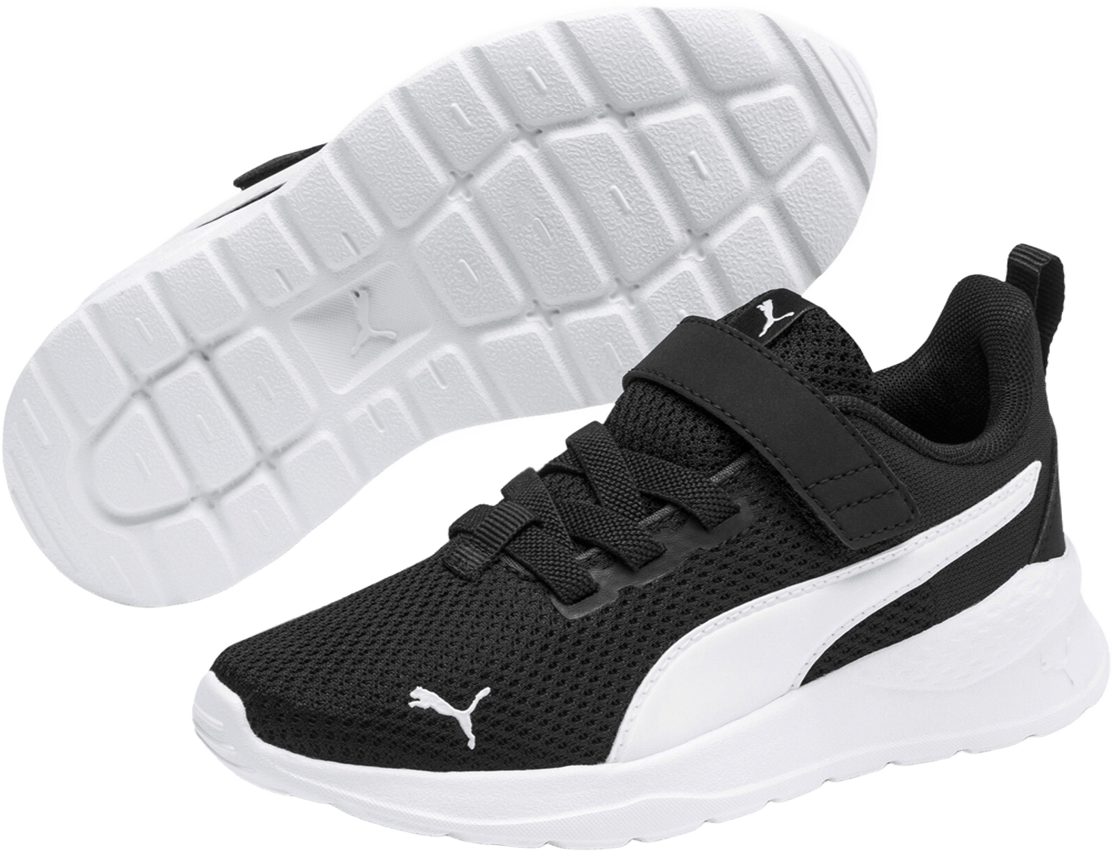 Кроссовки детские Puma Anzarun Lite AC+ PS 372009-01 29 (11 UK) черно-белые фото 4