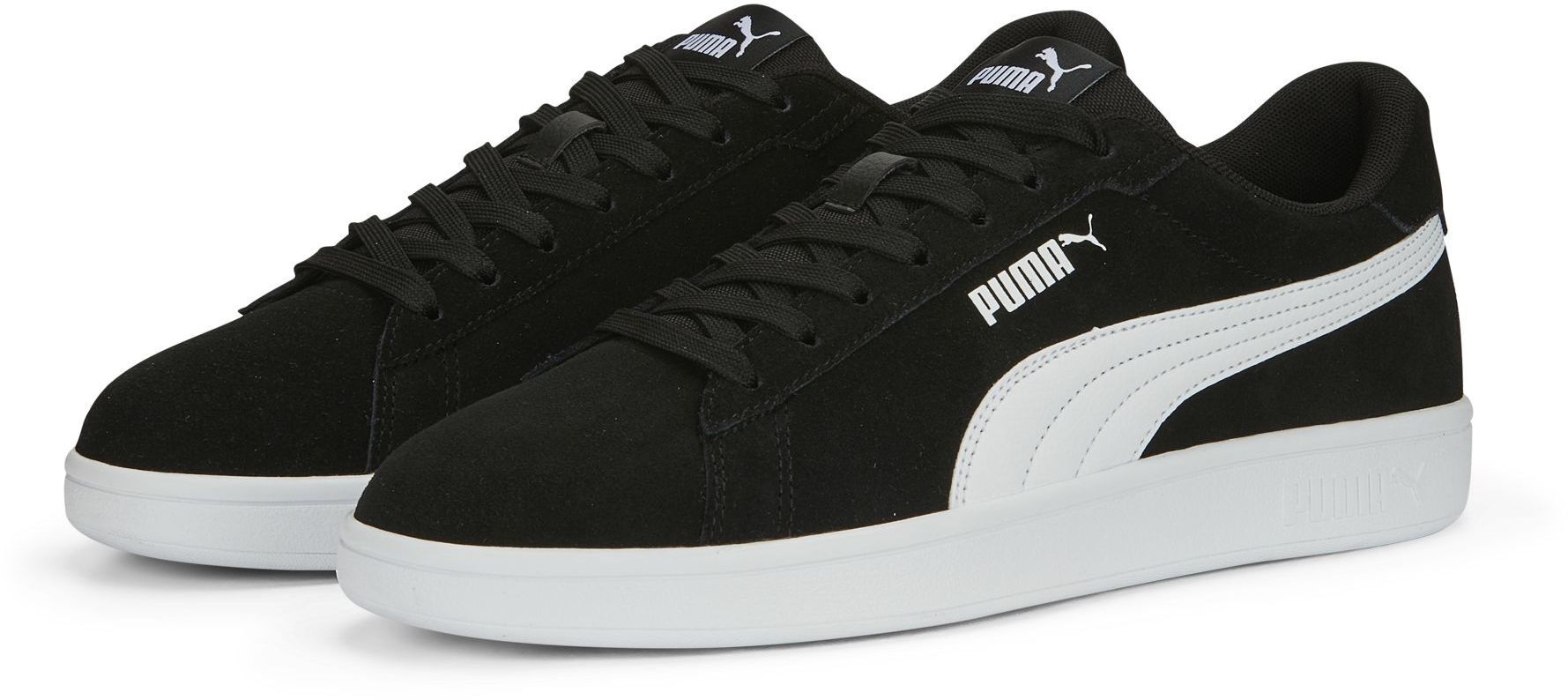 Кроссовки Puma Smash 3.0 390984-01 36 (3.5 UK) черно-белые фото 3