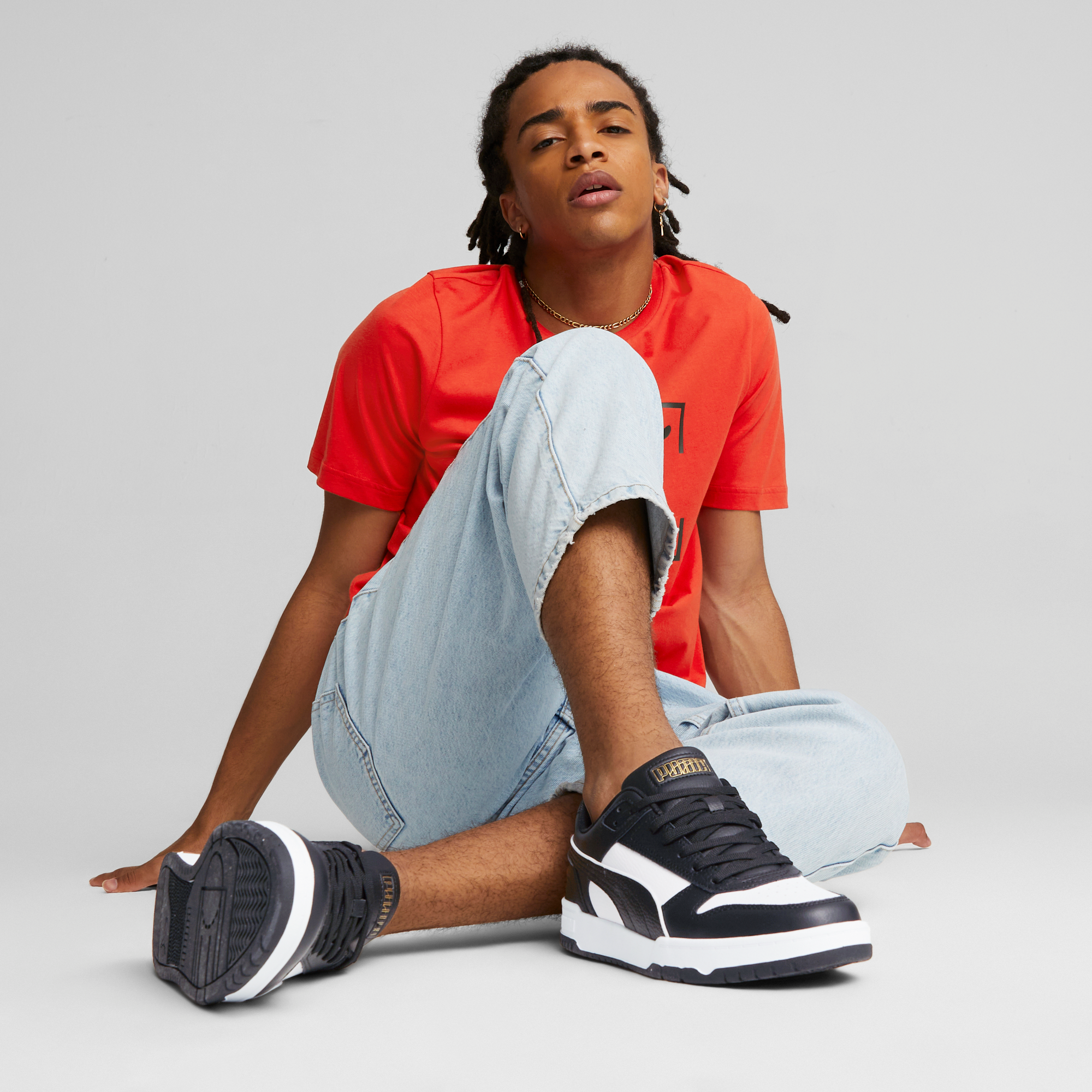 Кеды Puma RBD Game Low 386373-07 42 (8 UK) черно-белые фото 12