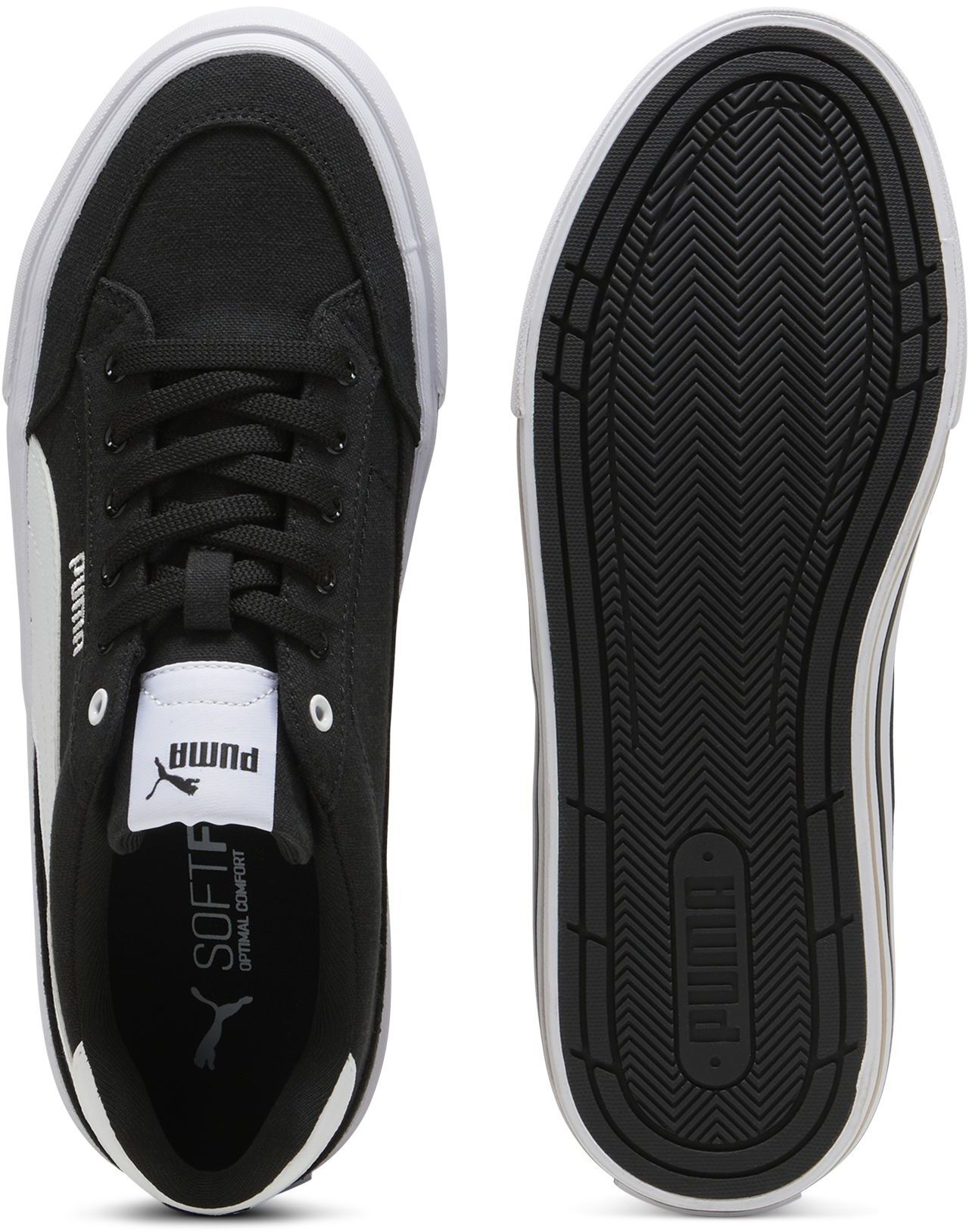 Кеды Puma Court Classic Vulc FS 396353-03 36 (3.5 UK) черно-белые фото 6