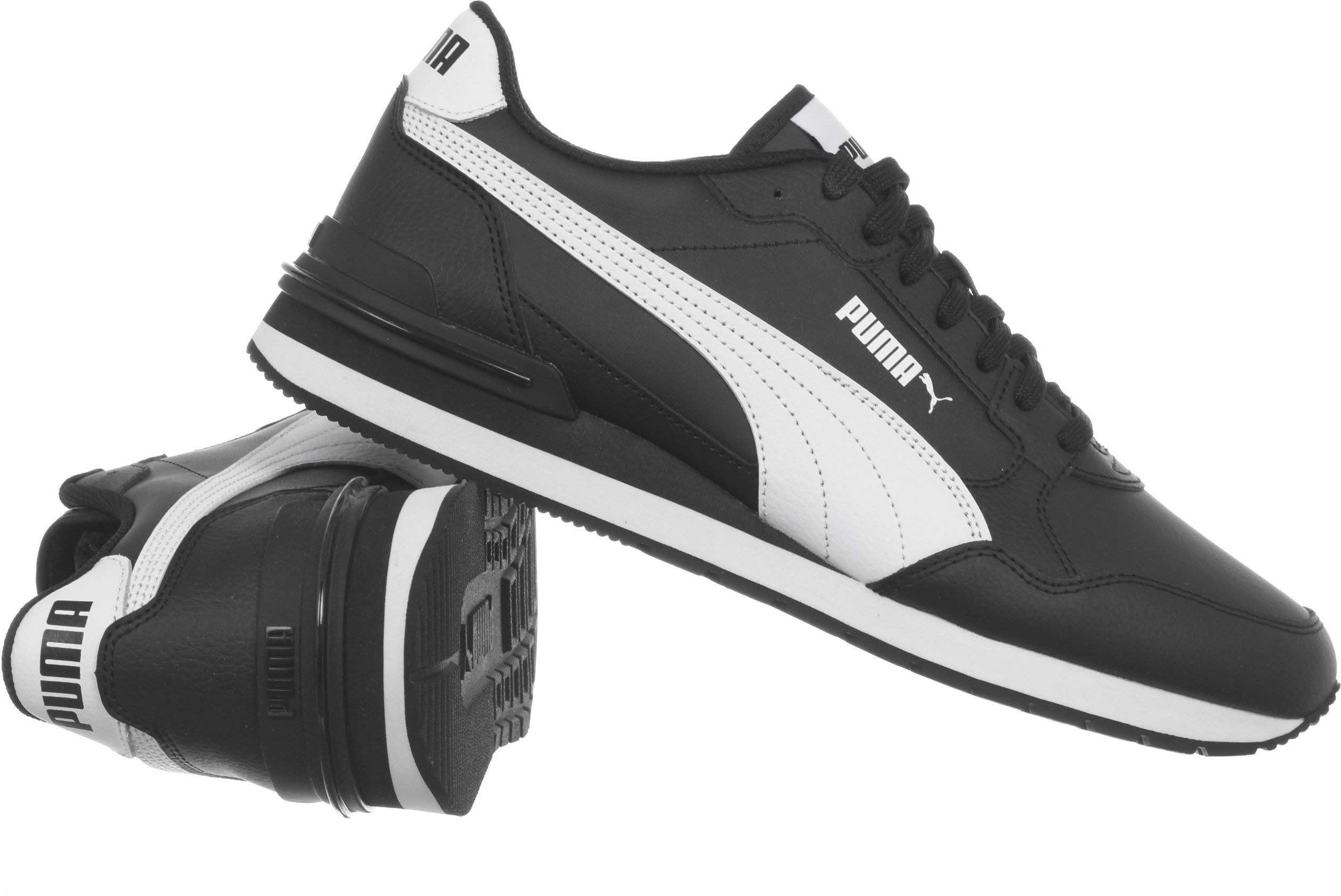 Кроссовки Puma ST Runner v4 L 399068-01 37.5 (4.5 UK) черно-белые фото 