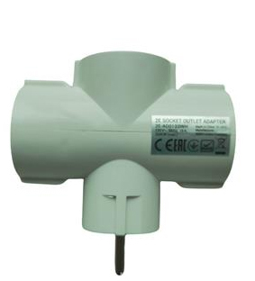 Сетевой адаптер 2E 3xТип F, 16A (2E-AD0103WH) фото