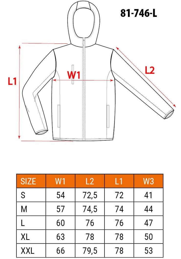 Куртка робоча Neo Tools Basic підвищеної видимості, L(52), помаранчева (81-746-L)фото8