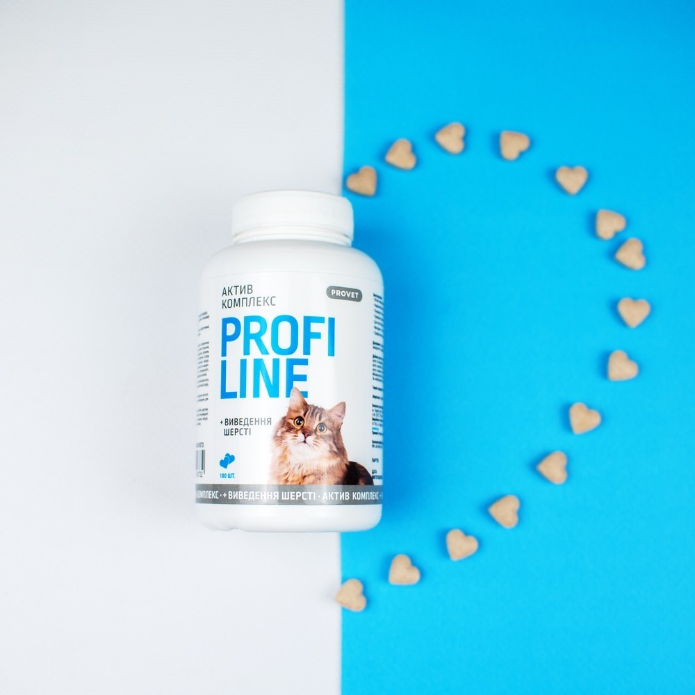 Витамины для котов ProVET Profiline Актив комплекс для шерсти 180 табл фото 4