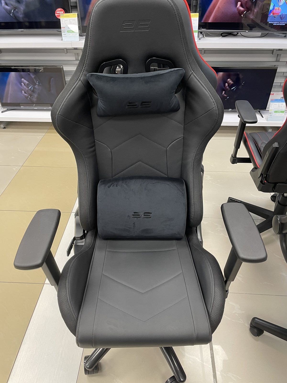 Крісло ігрове 2E Gaming OGAMA II RGB Blackфото3