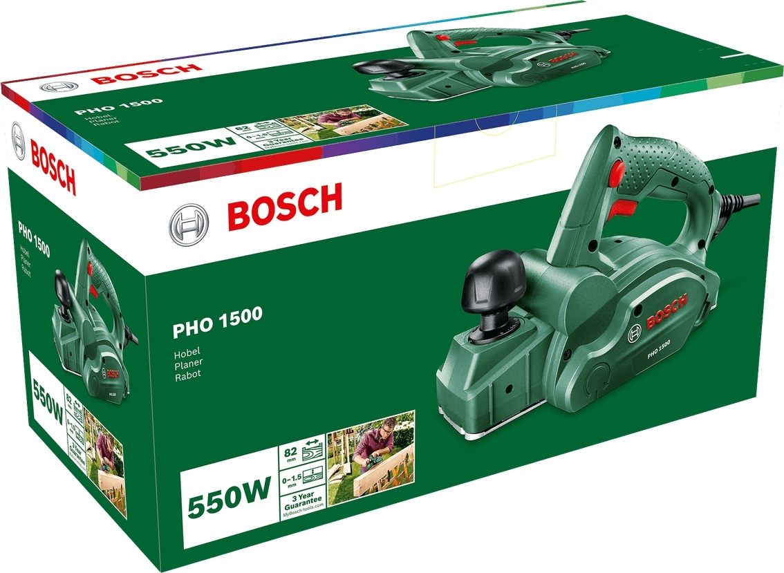 Рубанок Bosch PHO 1500 280Вт 82мм (0.603.2A4.000) фото 3