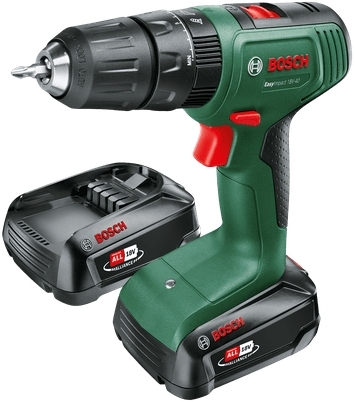 Шуруповерт-дрель ударная аккумуляторная Bosch EasyImpact 18V-40 18В 2х 2А час (0.603.9D8.108) фото 