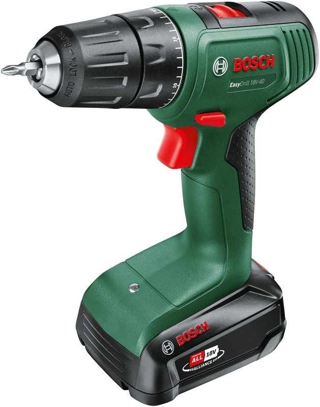 Шуруповерт-дрель ударная аккумуляторная Bosch EasyImpact 18V-40 18В 1х2А час (0.603.9D8.107) фото 