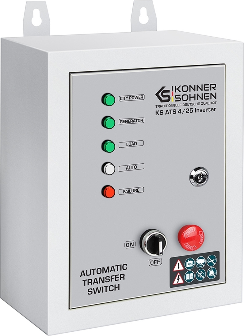 Блок АВР Konner&Sohnen KS ATS 4/25 Inverter, 230-400В (KSATS4/25INVERTER)фото2