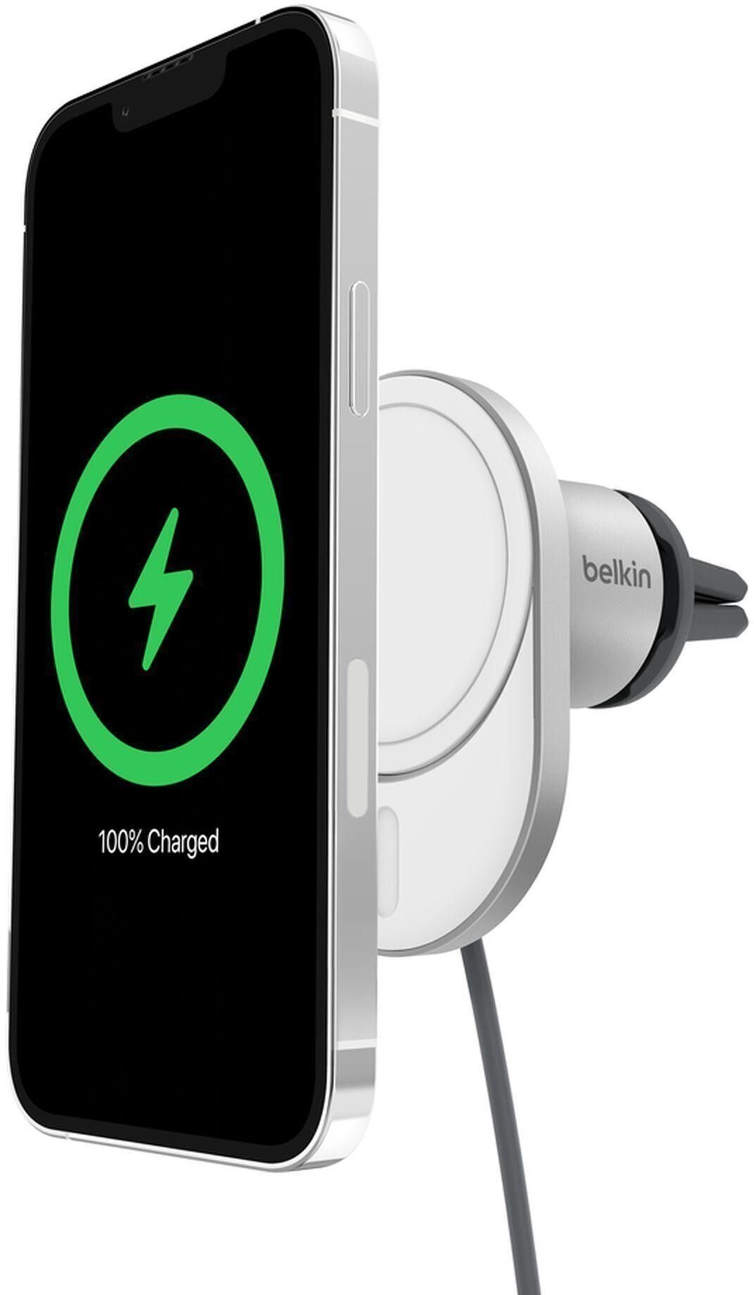 Автомобільний зарядний пристрій Belkin MagSafe Qi2, White (WIC008BTGR-V2)фото6