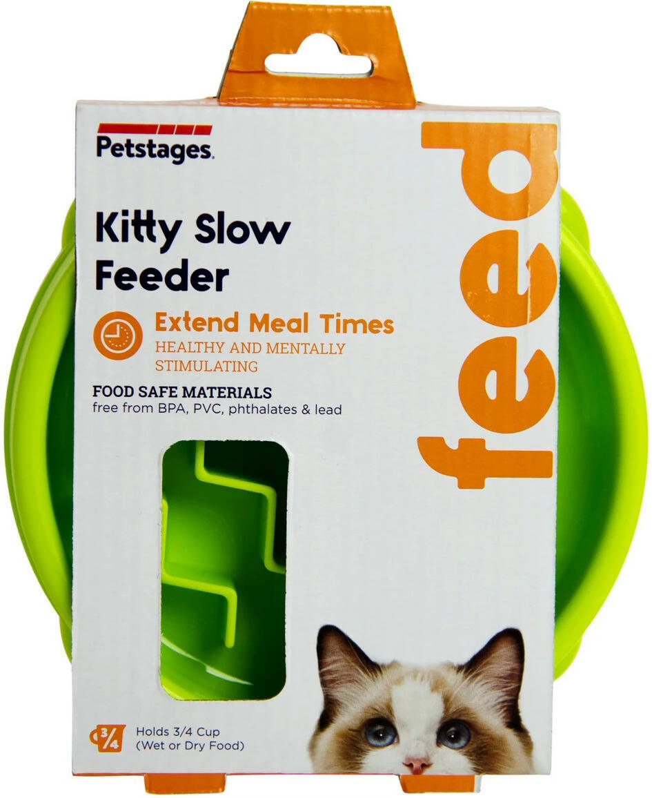 Миска для кошек Petstages Fun Feeder лабиринт волна XS-мала салатовая фото 